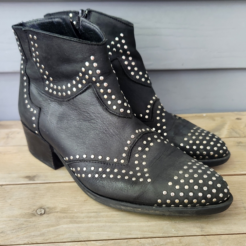 Sacha Premium Collection Studded Ankle‎ Boots Rodeo Queen